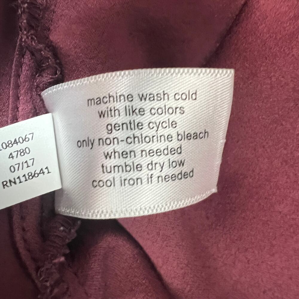 Lane Bryant Burgundy Sleeveless Blouse - Picture 9 of 11